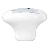 CUTE PLAYFUL SNOWMAN KERAMISCHE KNOP (Zijkant)