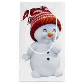 CUTE PLAYFUL SNOWMAN KLEIN CADEAUZAKJE (Voorkant)