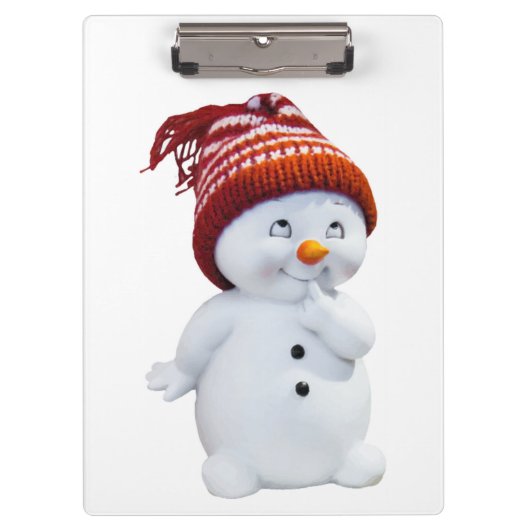 CUTE PLAYFUL SNOWMAN KLEMBORD (Voorkant)