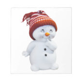 CUTE PLAYFUL SNOWMAN NOTITIEBLOK (Voorkant)
