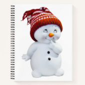 CUTE PLAYFUL SNOWMAN NOTITIEBOEK (Voorkant)