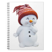 CUTE PLAYFUL SNOWMAN NOTITIEBOEK (Voorkant)