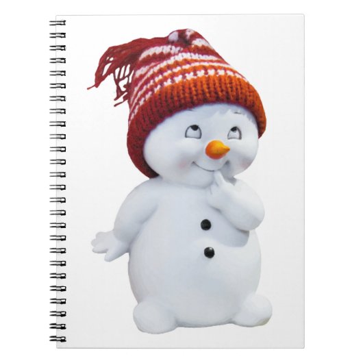 CUTE PLAYFUL SNOWMAN NOTITIEBOEK (Voorkant)