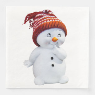 CUTE PLAYFUL SNOWMAN SERVET