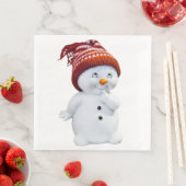 CUTE PLAYFUL SNOWMAN SERVET (Insitu)