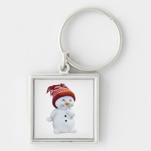 CUTE PLAYFUL SNOWMAN SLEUTELHANGER (Voorkant)