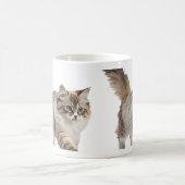 cute pluizige kat koffiemok (Center)
