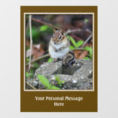 Cute Plump Chipmunk Persoonlijk Raamsticker (Vel)