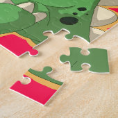 Cute Plush Dinosaur Puzzle for Kids Legpuzzel (Zijkant)