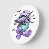 Cute Plush Pastel Gothic Love Wall Clock Decor Ronde Klok (Hoek)