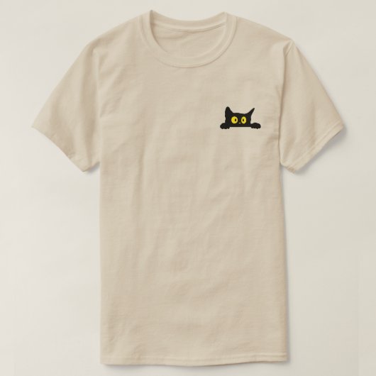 Cute Pocket Cat T-Shirt | Funny Kitten Peeking  (Design voorkant)