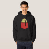 Cute Pocket Chicken   Chicken In Pocket For Kids Hoodie (Voorkant volledig)