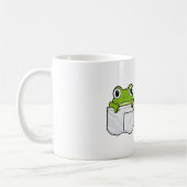 Cute Pocket Frog Koffiemok (Links)