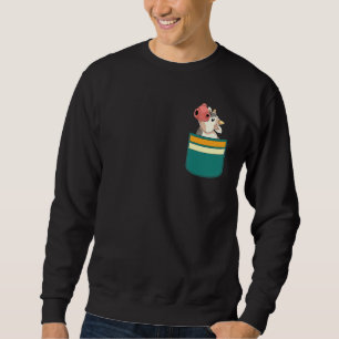 Cute Pocket Koe Lover Farmer Farmer Farmer Boerder Trui