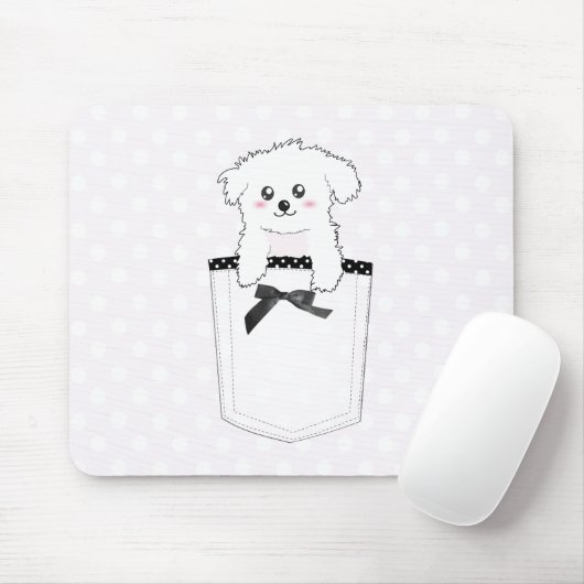 Cute Pocket Puppy Dog Muismat (Met muis)