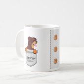 Cute Pocket Puppy Rottweilers Voeg onze naam toe Koffiemok (Voorkant links)