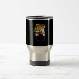 Cute Pocket Shiba in Mexican Dog Taco Tequila Reisbeker