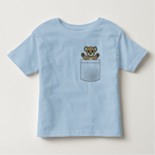 Cute Pocket Teddy Bear - Licht T-shirt