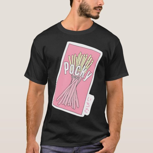 Cute Pocky Design T-shirt (Voorkant)