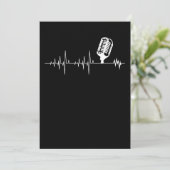 Cute Podcasting-hartslag voor poocasters Kaart (Staand voorkant)