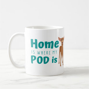 Cute Podenco Dog Cartoon Koffiemok