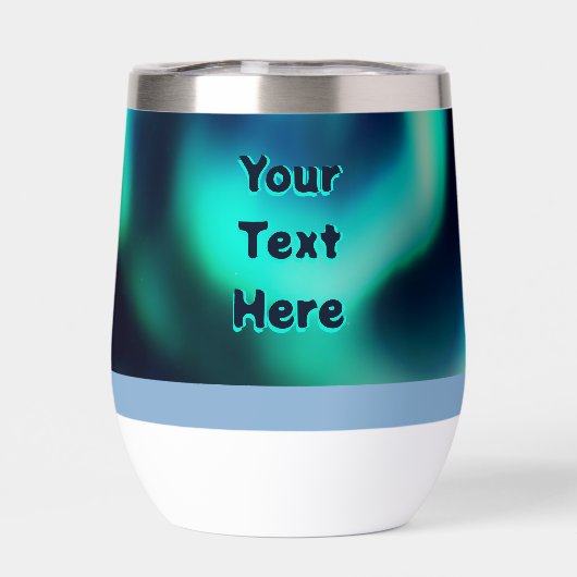 Cute Polar Bear and Northern Lights (Achterkant)