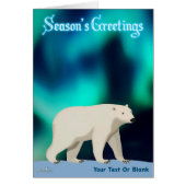 Cute Polar Bear and Northern Lights (Voorkant)