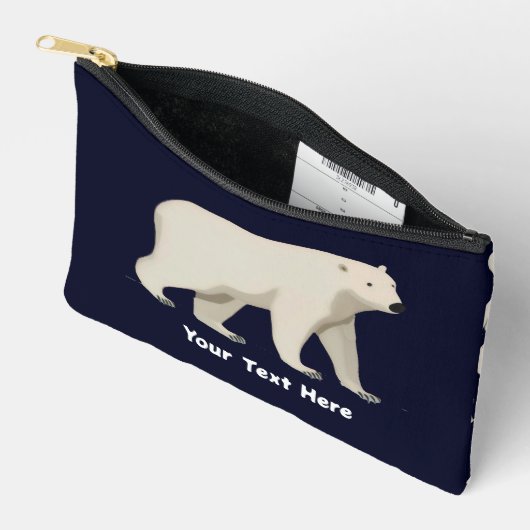 Cute Polar Bear and Northern Lights Etui (Open)