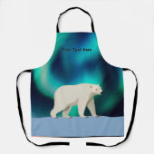 Cute Polar Bear and Northern Lights Schort (Voorkant)