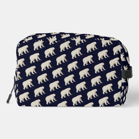 Cute Polar Bear and Northern Lights Toilettasje (Achterkant)