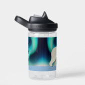 Cute Polar Bear and Northern Lights Waterfles (Rechts)