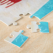 Cute Polar Bear Art Christmas Holiday Puzzle Art Legpuzzel (Zijkant)