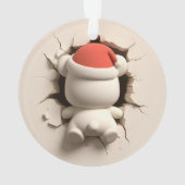 Cute Polar Bear Double-Sided Holiday  Ornament (achterkant)