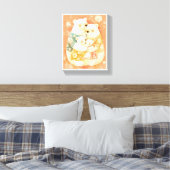Cute Polar Bear Family Vertical Poster Wall Art Canvas Afdruk (Insitu (Slaapkamer))