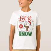 Cute Polar Bear Holiday T-shirt (Voorkant)