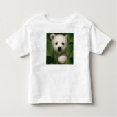 “Cute Polar Bear Kids T-Shirt – Winter Animal Tee (Voorkant)