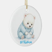 Cute Polar Bear Ornament (Rechts)