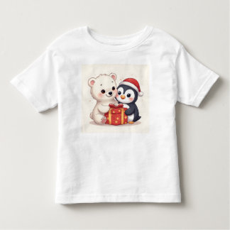 Cute Polar Bear Penguin Baby Jersey Tee Kinder Shirts