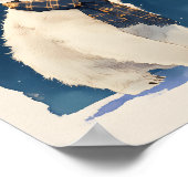 Cute Polar Bear Poster  Animal Nursery Wall Art (Hoek)