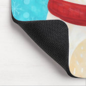 Cute Polar Bear Winter Mousepad Muismat (Hoek)