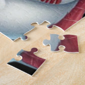 Cute Polar Bears Christmas Peppermint Photo Legpuzzel (Zijkant)