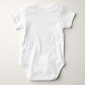Cute Polar Beer baby boy, speciaal gepersonaliseer Romper (Achterkant)