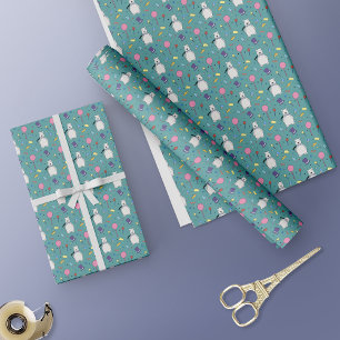 Cute Polar Beer Birthday Party Cadeaupapier