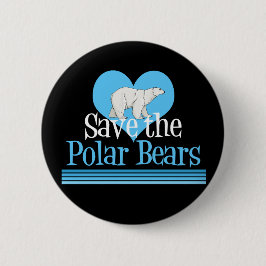 Cute Polar Beer Black Button