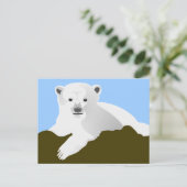Cute Polar Beer Briefkaart (Staand voorkant)