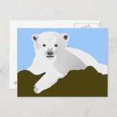 Cute Polar Beer Briefkaart (Voorkant / Achterkant)