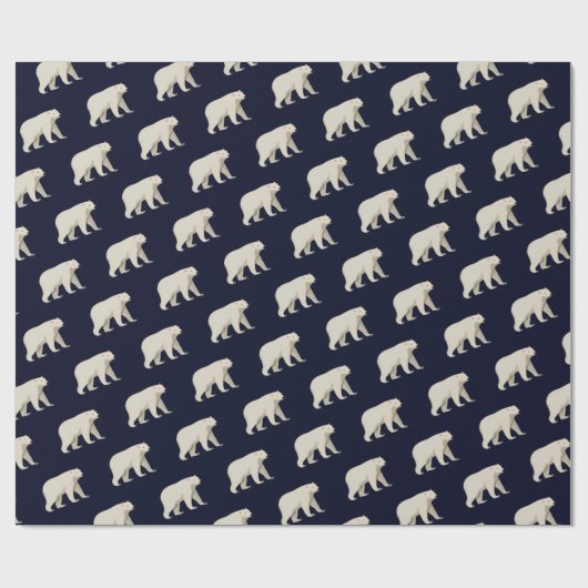 Cute Polar Beer Cadeaupapier (Vlak)