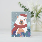 Cute Polar Beer Calendar Briefkaart (Staand voorkant)
