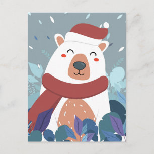 Cute Polar Beer Calendar Briefkaart