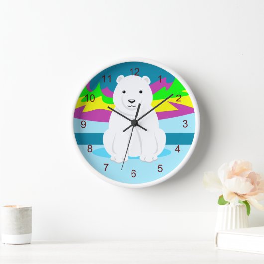 Cute Polar Beer Clock (Huis)